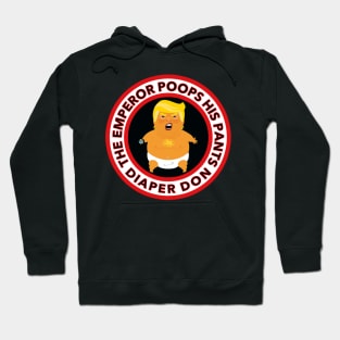 The Emperor Poops his Pants - Diaper Don Hoodie